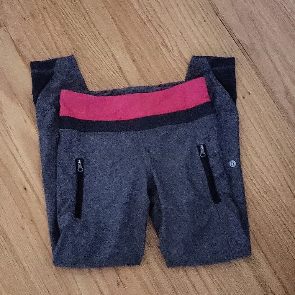 Lululemon pink gray legging - Picture 1 of 3